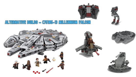 Alternative Builds - (75105-1) Millennium Falcon - How to build it