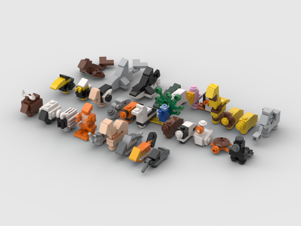 How to build mini Lego animals - How to build it