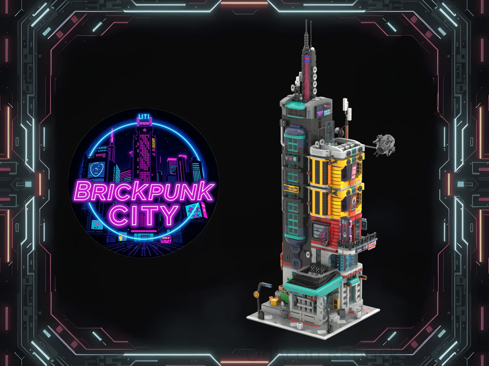 How to build Cyberpunk LEGO Markets and Cityscapes