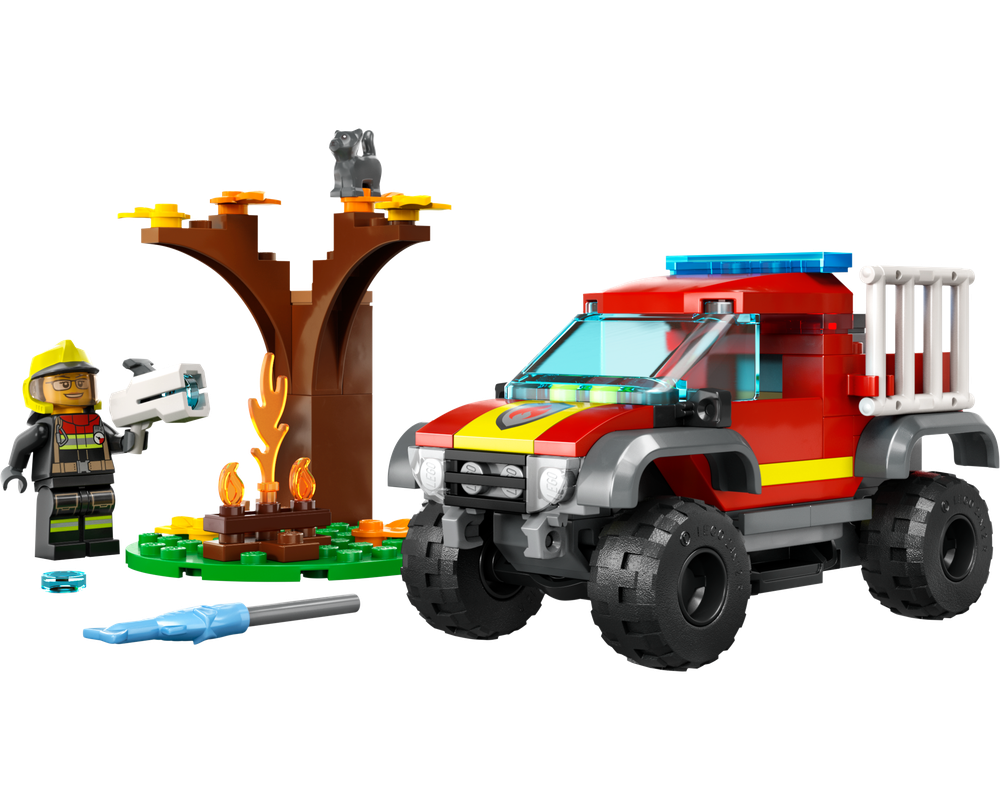 LEGO SET 60393 - Alternate build | 4x4 Fire Truck Rescue