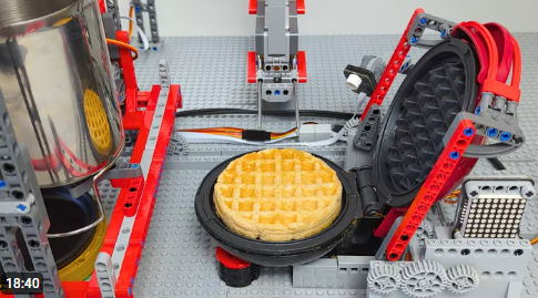 LEGO Waffle Factory: Turning Breakfast Into a Technic Production Line