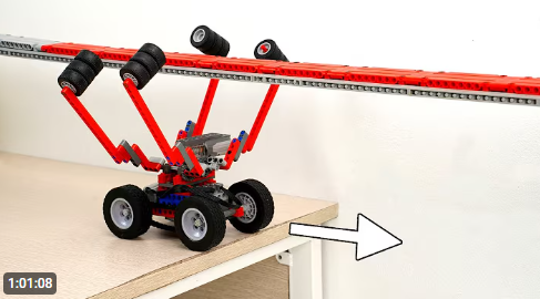 Hanging On: Building a LEGO Car That Crosses a Long Suspended Track