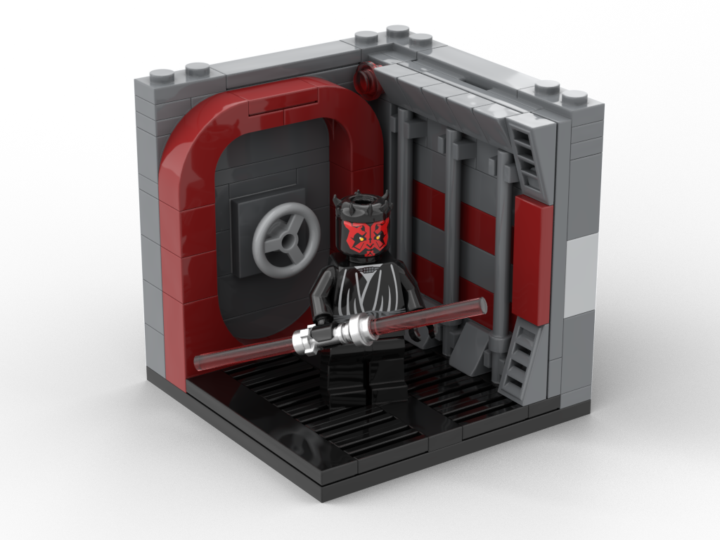 How to build Lego Darth Maul Minifigure Stand