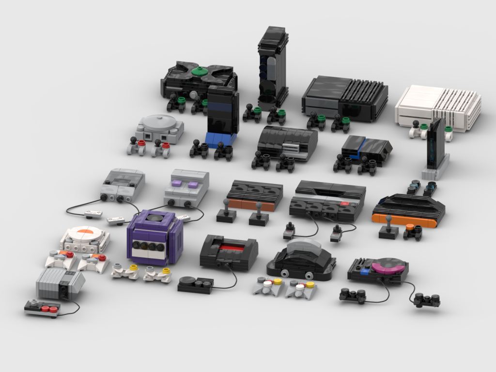 Consoles LEGO MOC instruction How to build it