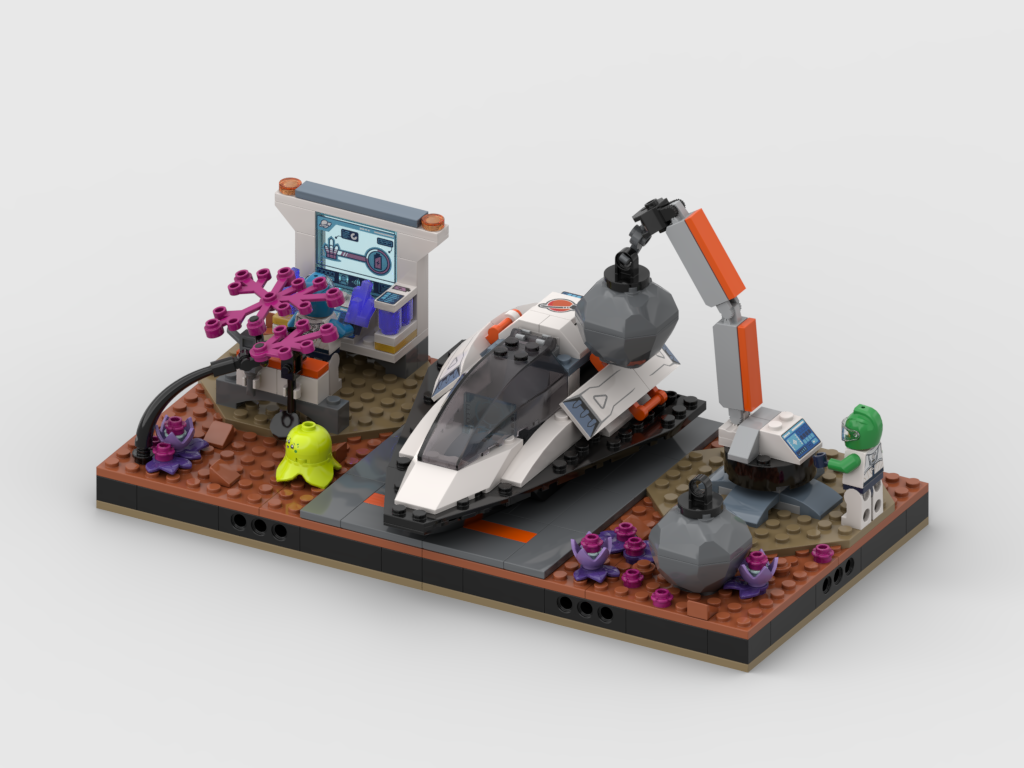 MOC - Display for set 60429 - Spaceship and Asteroid Discovery