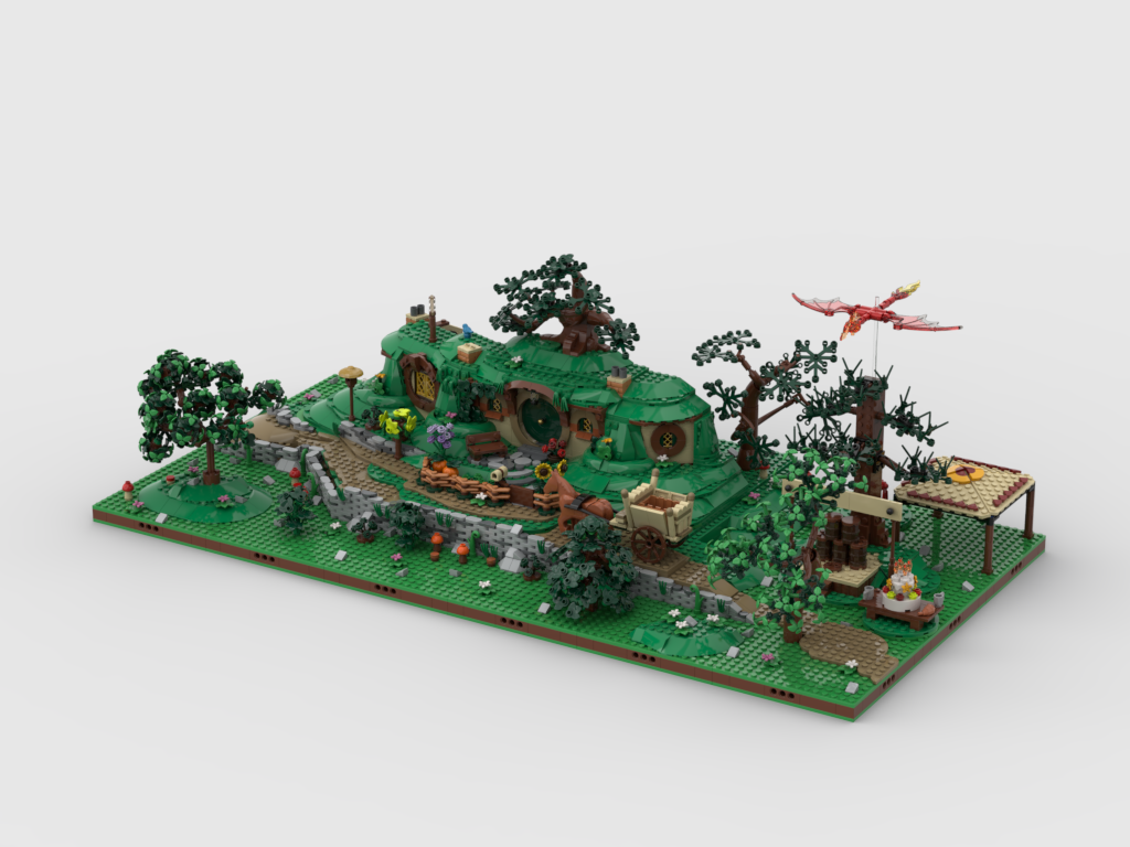 MOC - Display for set 10354 The Shire
