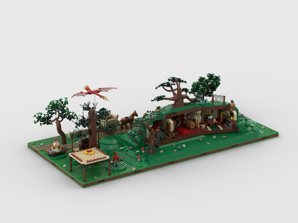 MOC - Display for set 10354 The Shire