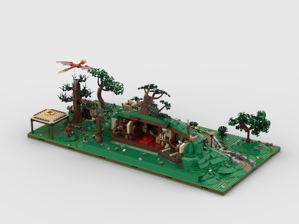 MOC - Display for set 10354 The Shire