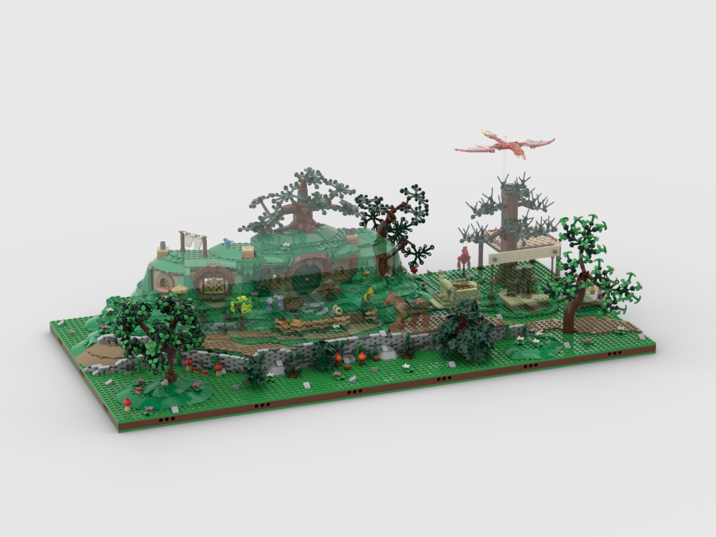 MOC - Display for set 10354 The Shire