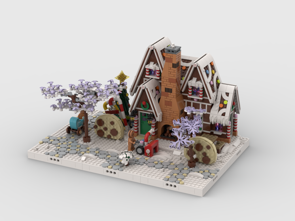 MOC - Winter Village - Display for set 10267 - Gingerbread House