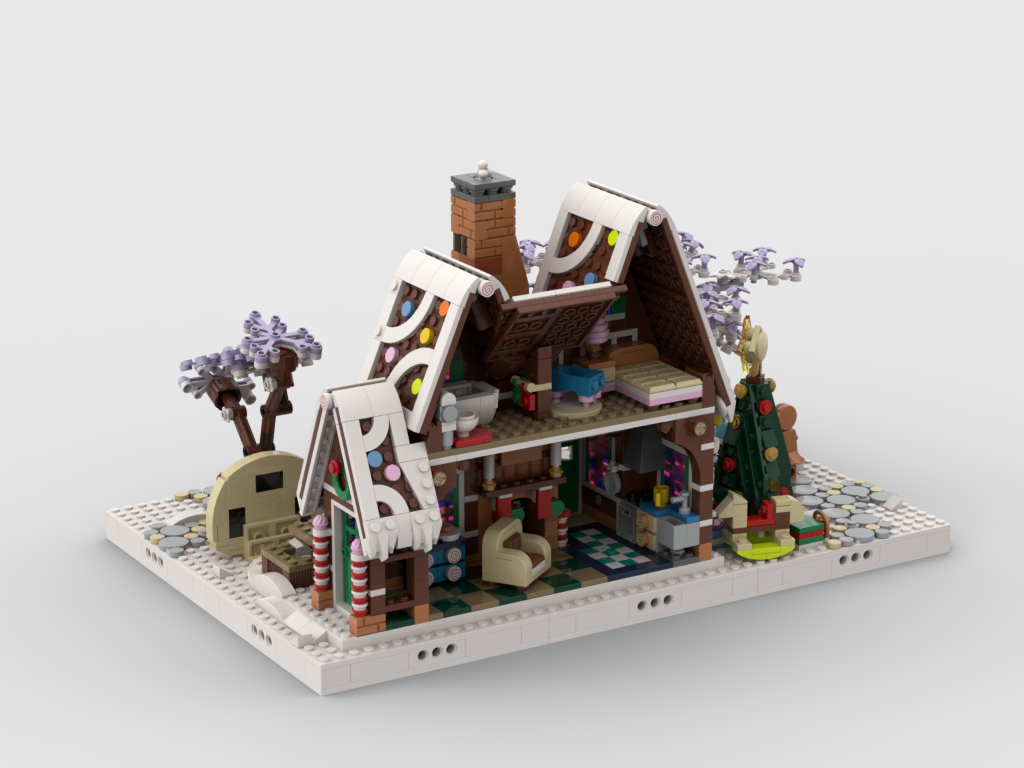 MOC - Winter Village - Display for set 10267 - Gingerbread House