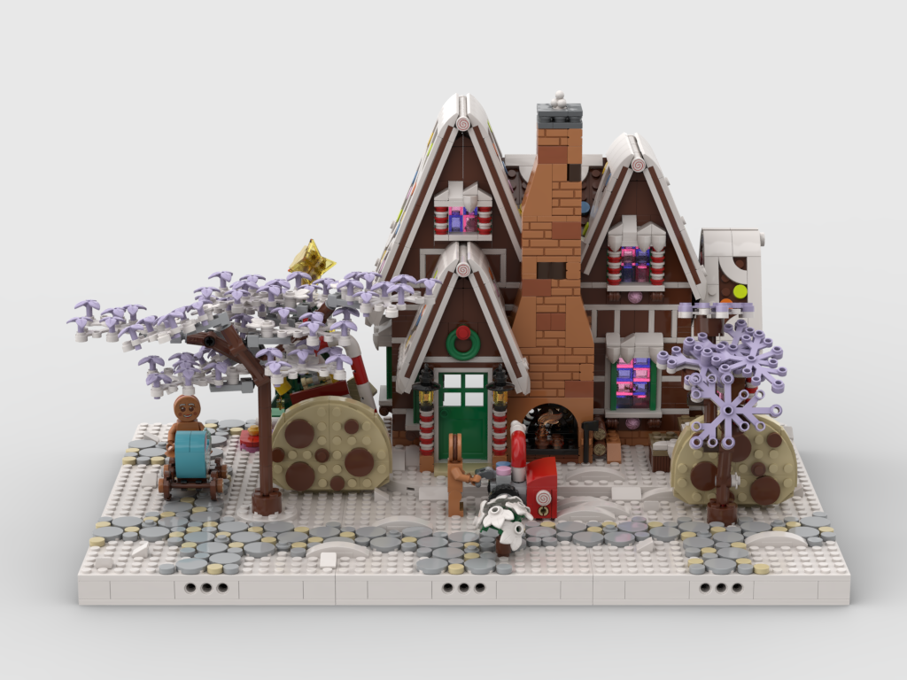 MOC - Winter Village - Display for set 10267 - Gingerbread House