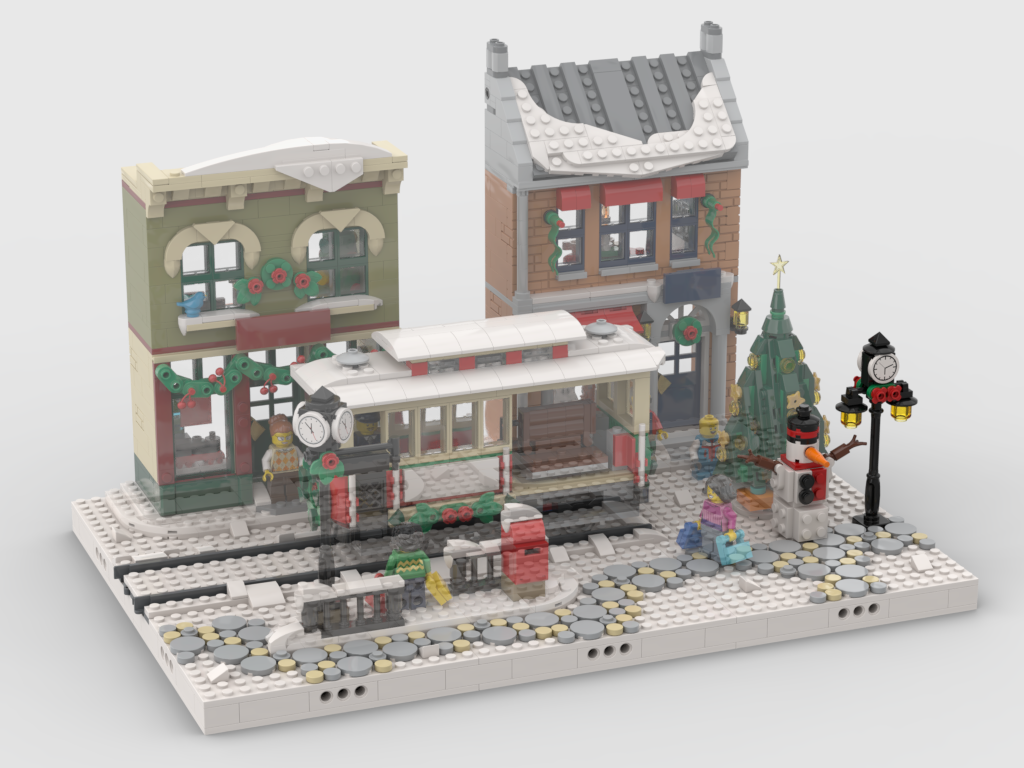 MOC - Winter Village - Display for set 10308 Holiday Main Street