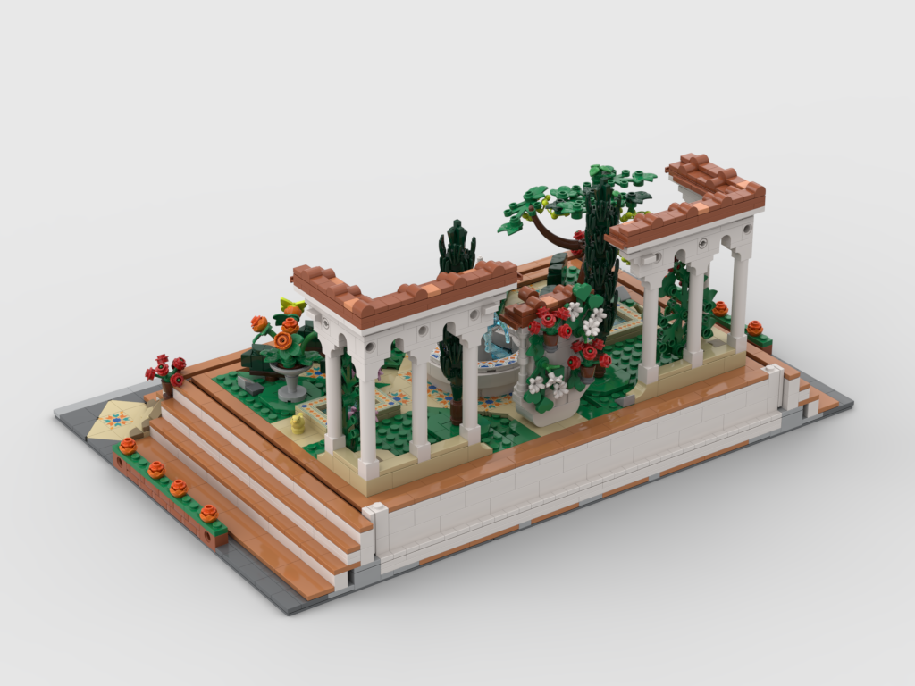 MOC - Modular Display for set 10359 - Fountain Garden