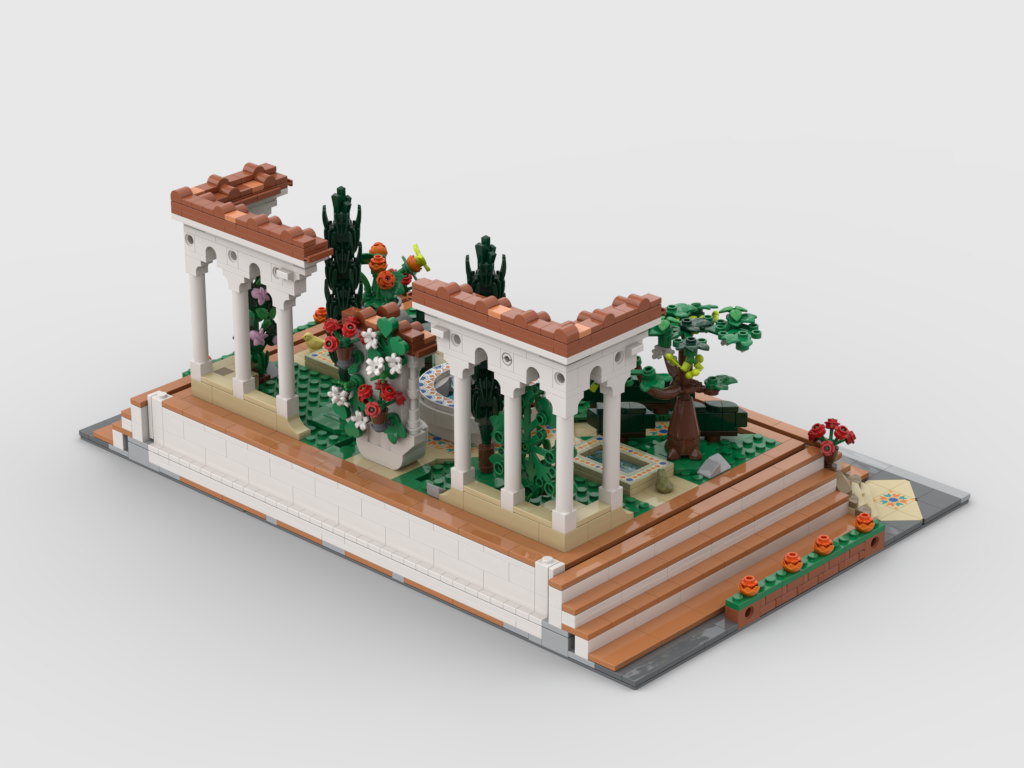 MOC - Modular Display for set 10359 - Fountain Garden