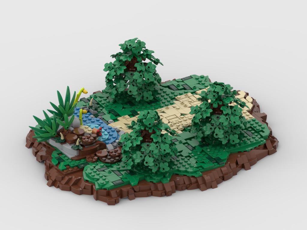 MOC - Display for set 31171 Majestic Rhino + Bonus