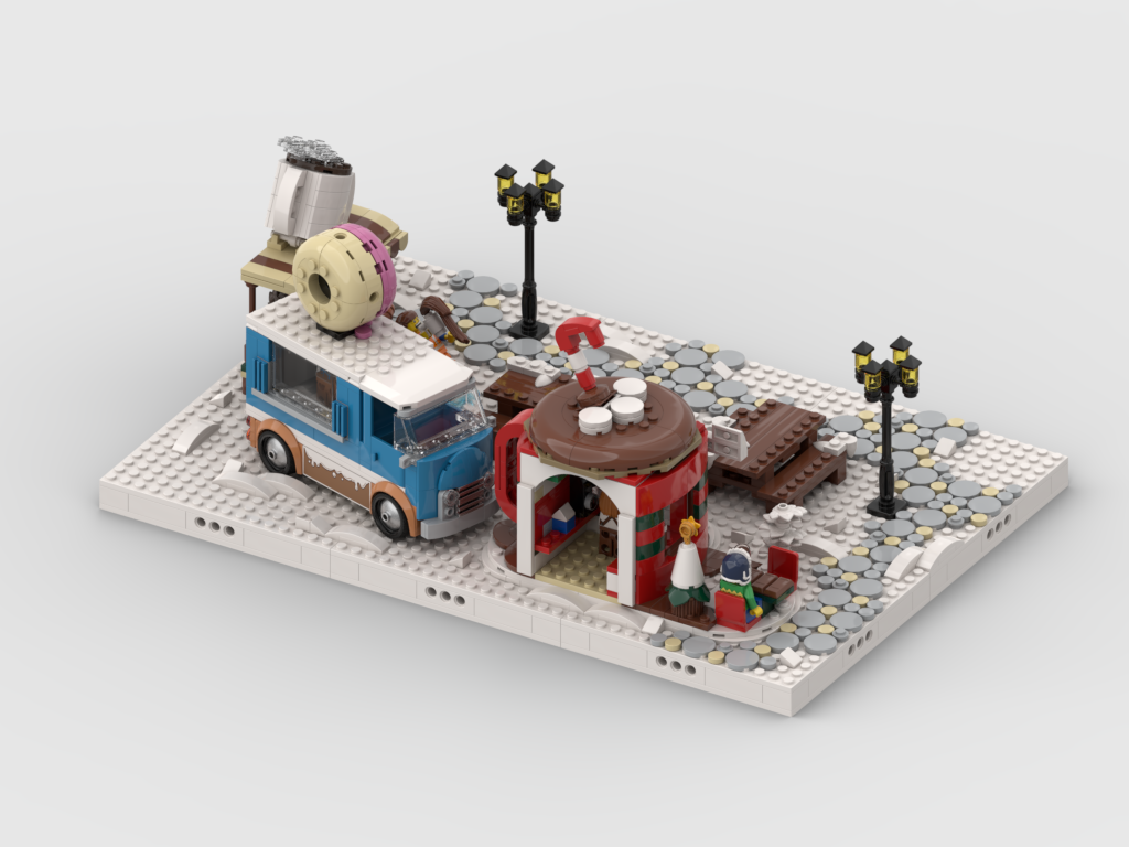 MOC - Winter Village - Display for set 40776 + 60452- Winter Festive