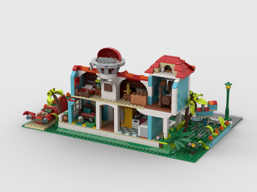 MOC - Display for set 43268 - Lilo and Stitch Beach House