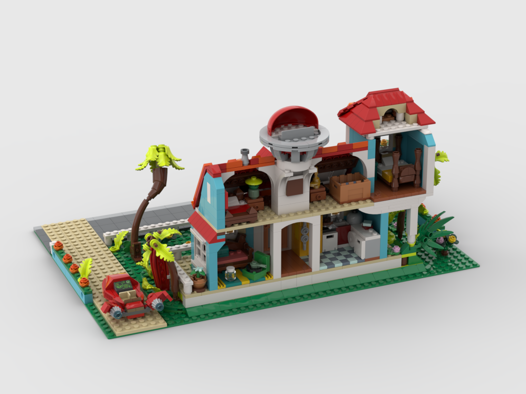 MOC - Display for set 43268 - Lilo and Stitch Beach House