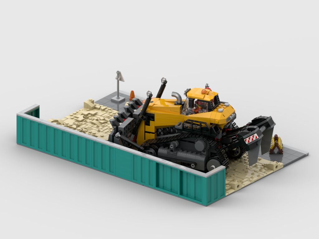 MOC - Display for set 60466 Yellow Bulldozer