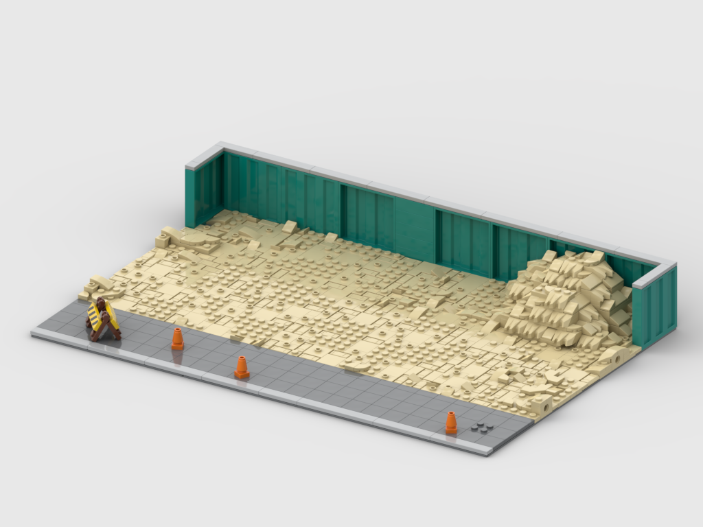 MOC - Display for set 60466 Yellow Bulldozer