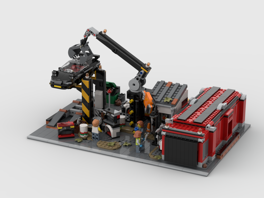 MOC - Modular Scrapyard - Display for set 60472