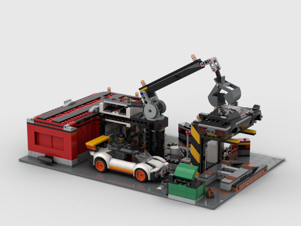 MOC - Modular Scrapyard - Display for set 60472
