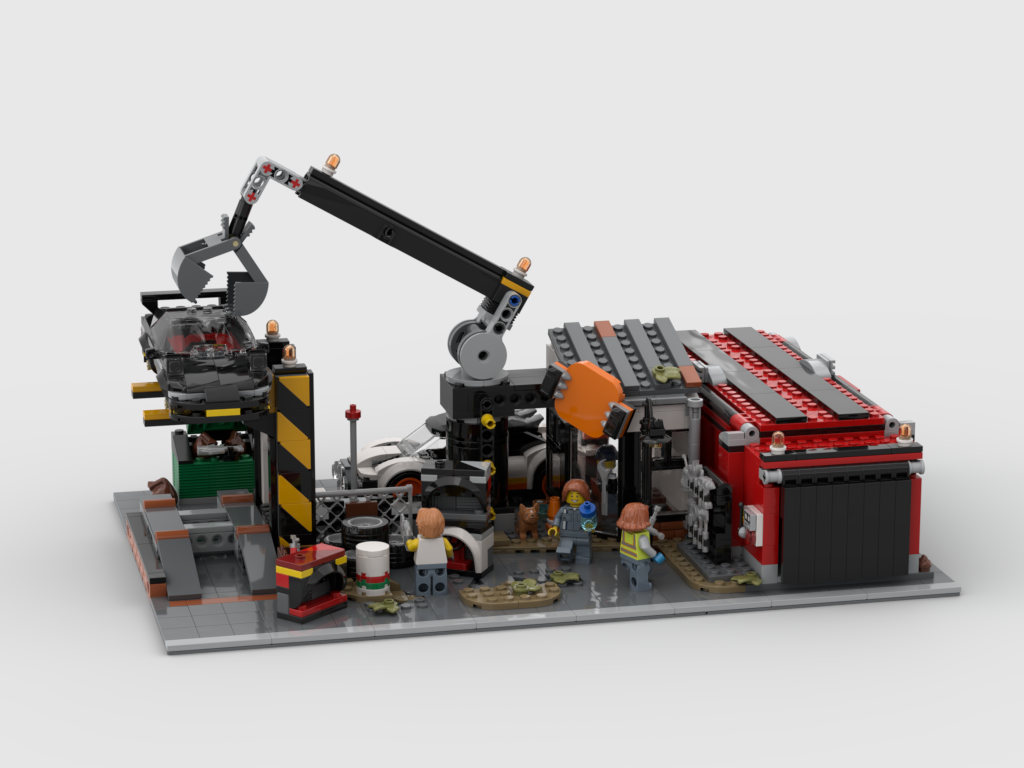 MOC - Modular Scrapyard - Display for set 60472