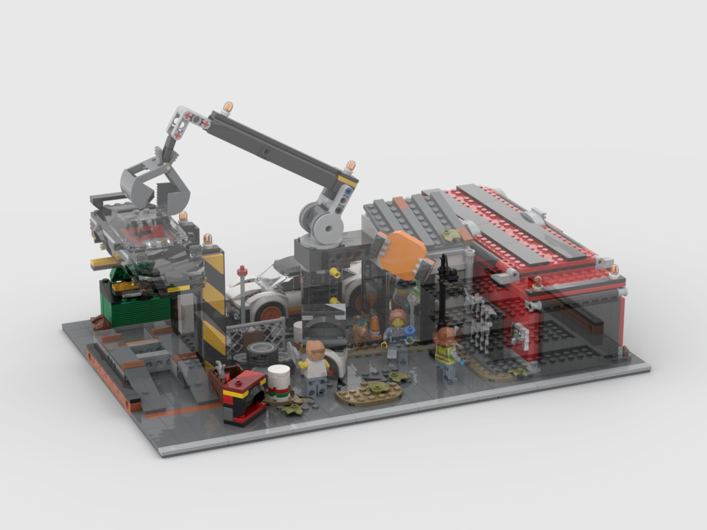 MOC - Modular Scrapyard - Display for set 60472