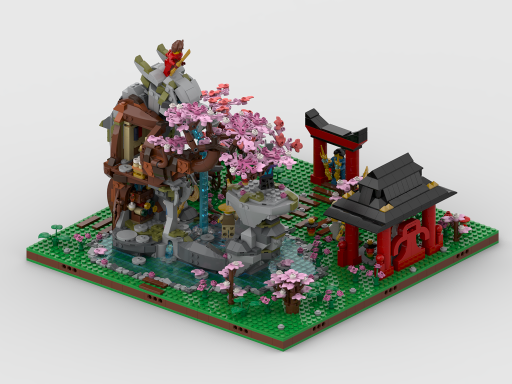 MOC - Display for set 71819 - Dragon Stone Shrine