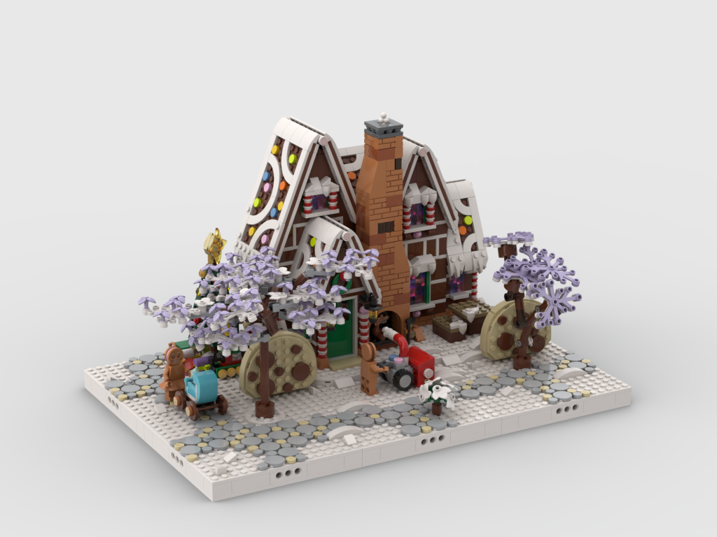 MOC - Winter Village - Display for set 10267 - Gingerbread House