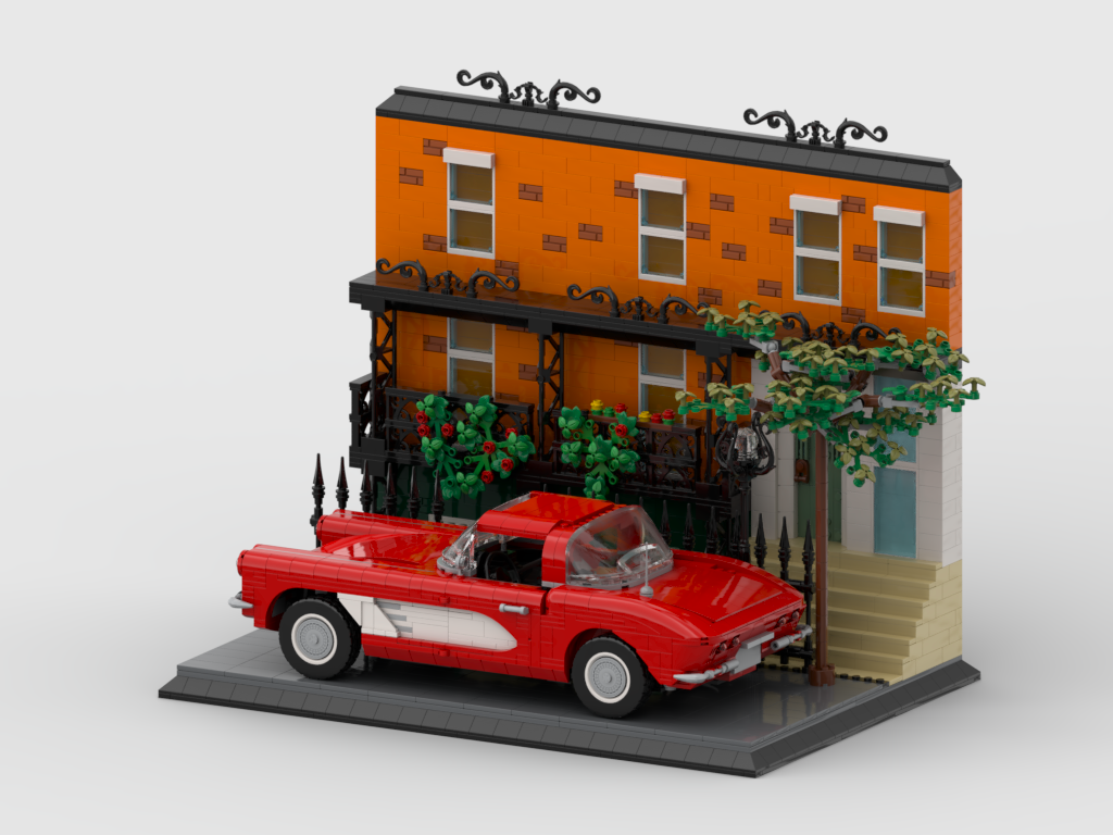 MOC - Display for set 10321 - Corvette