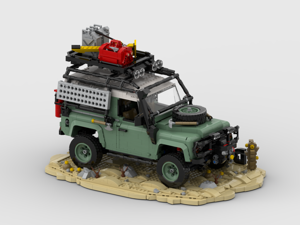 MOC - Display for set 10317 - Land Rover Classic Defender 90