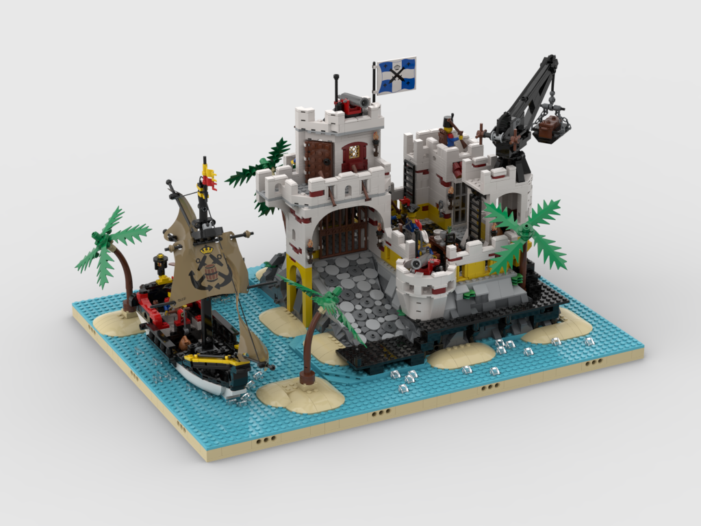 MOC Pirates Diorama Display for set 10320 Eldorado Fortress