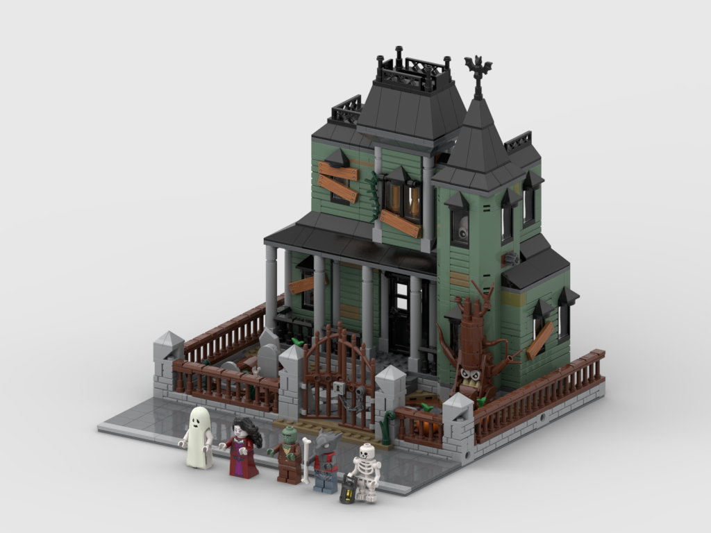 Modular display for set 31167 - Haunted Mansion (Open mode) Bro