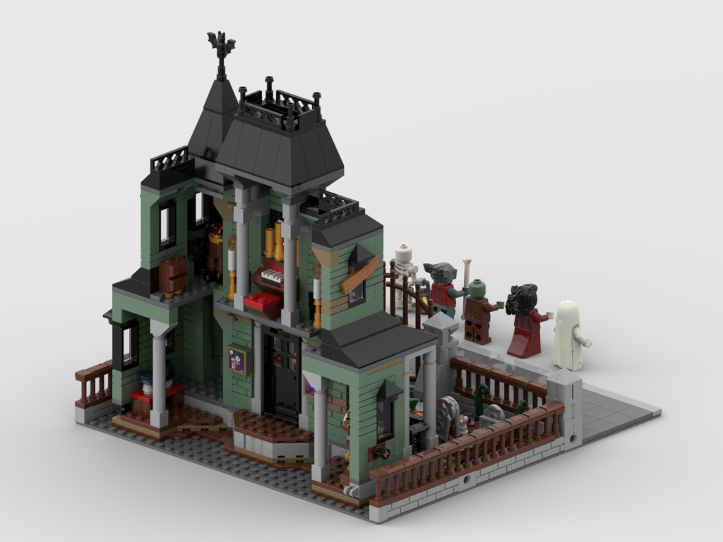 Modular display for set 31167 - Haunted Mansion (Open mode) Bro