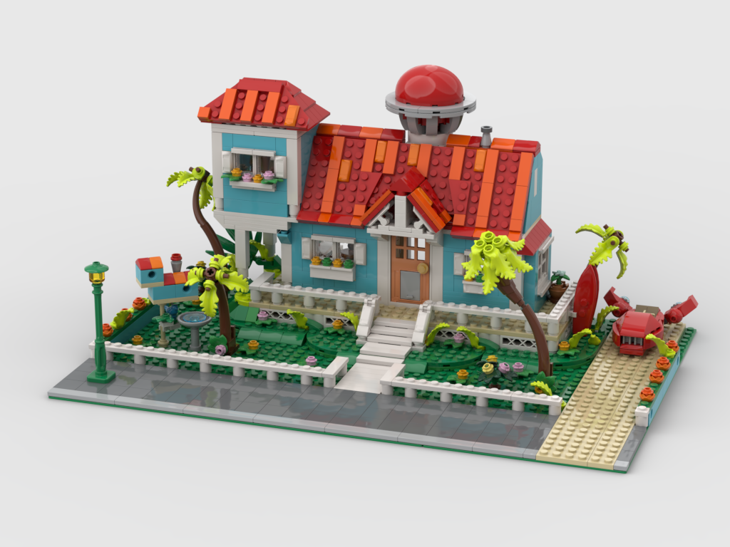 MOC - Display for set 43268 - Lilo and Stitch Beach House