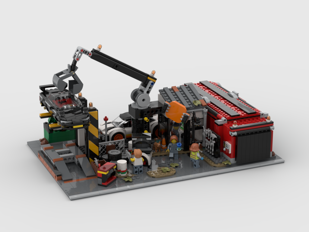 MOC - Modular Scrapyard - Display for set 60472