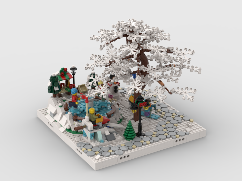 MOC Winter Village Display for sets 40424 40416 – How to