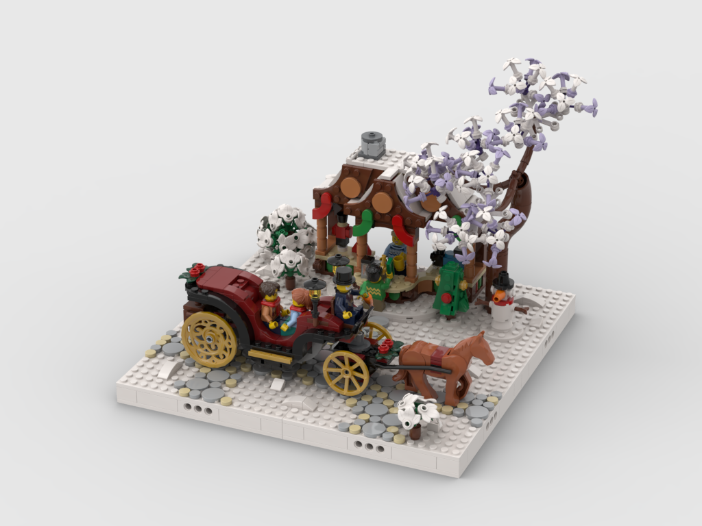 MOC - Winter Village - Display for set 40602+40603