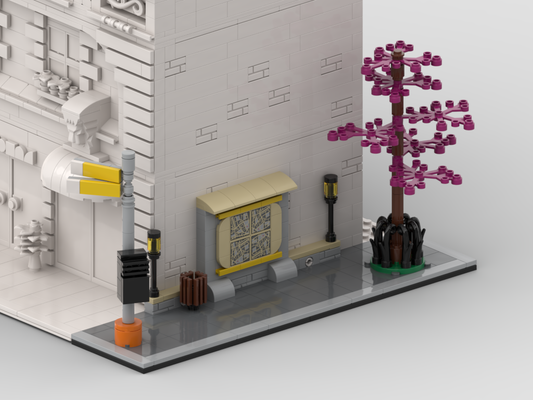 MOC - Modular Corner Bus Stop #2 + City Map| Turn every modular model into a corner