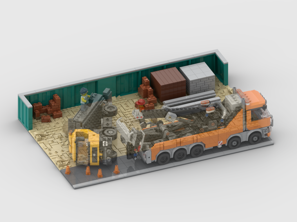 MOC - Display for set 60467-1 - Heavy-Duty Recovery Tow Truck with Crane