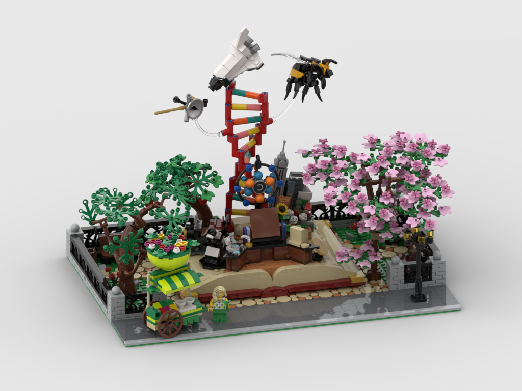 MOC - Modular STEM Park - Display for set 21355 The Evolution of STEM