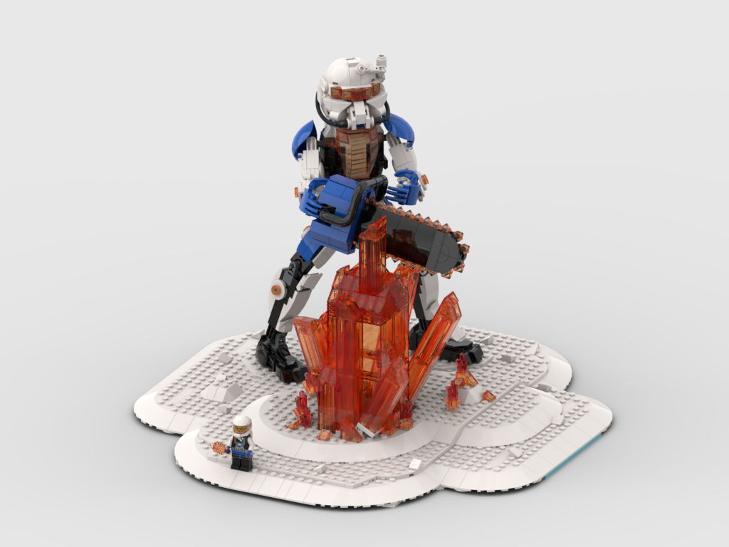 MOC - Ice Planet Action Figure + Display