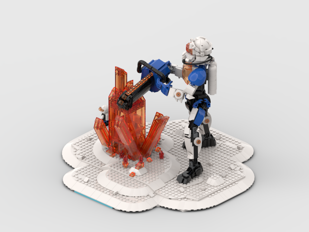 MOC - Ice Planet Action Figure + Display