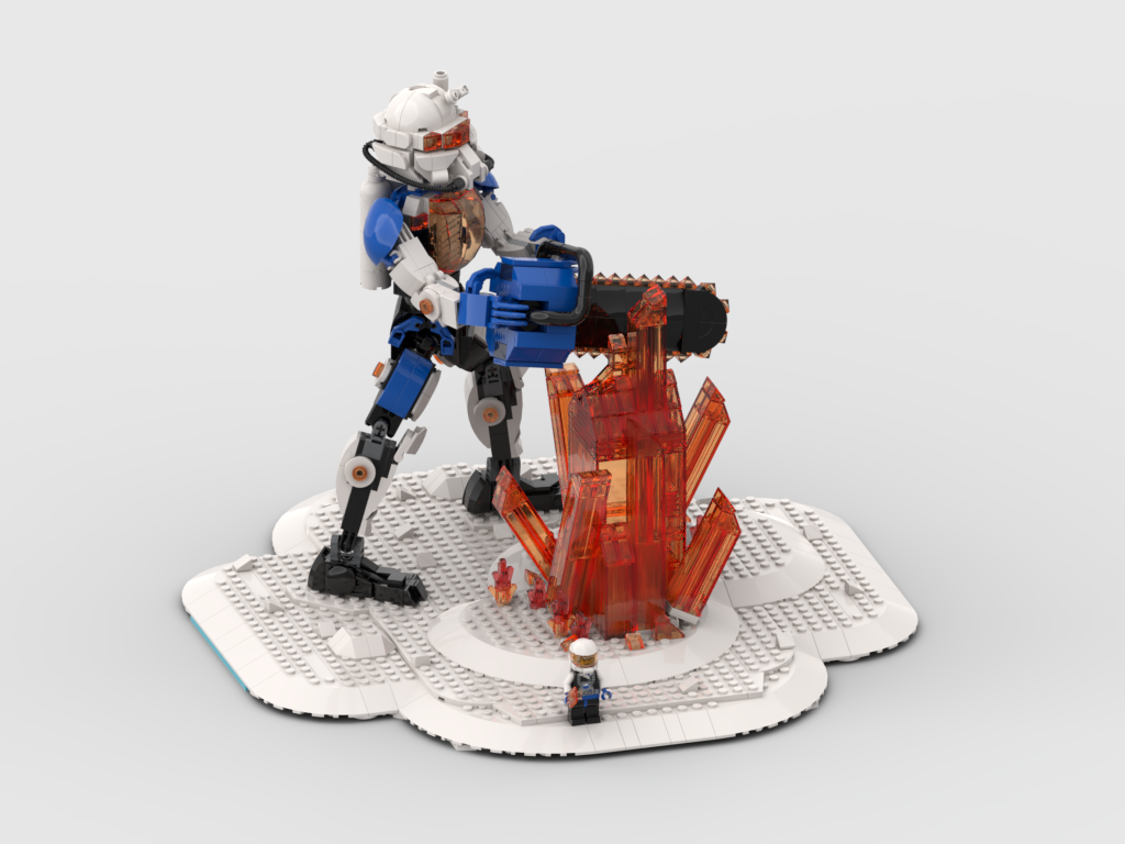 MOC - Ice Planet Action Figure + Display