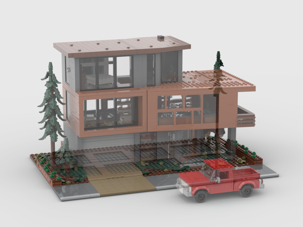 MOC - Modular Display for set 21354 - Twilight The Cullen House