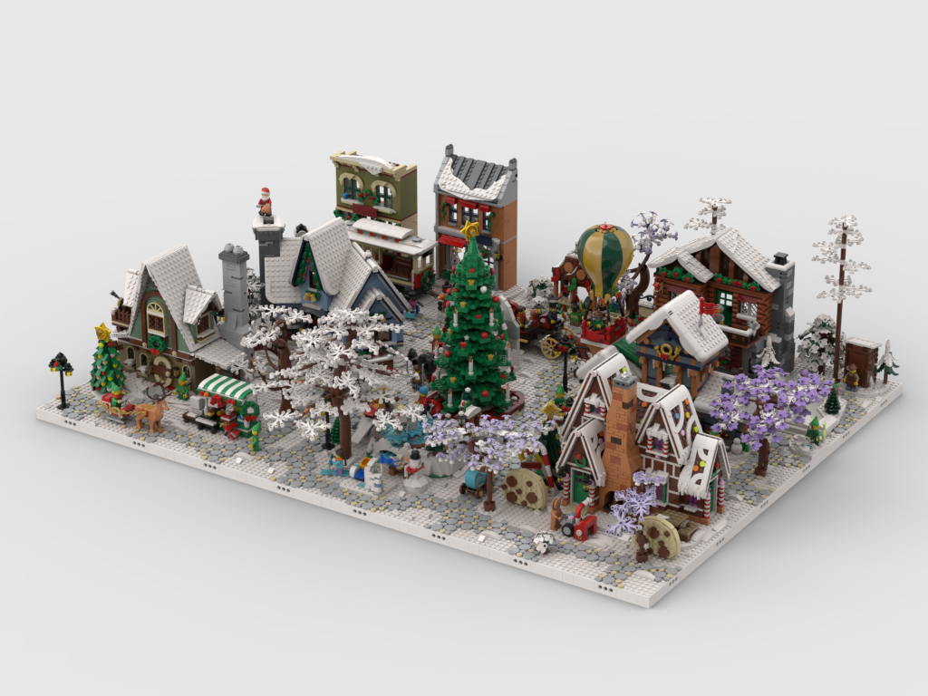 Winter Village - Display Package for sets: 10325, 40602, 40603, 10308, 10339, 40564, 40573, 10293, 10275, 40424, 40416, 10267