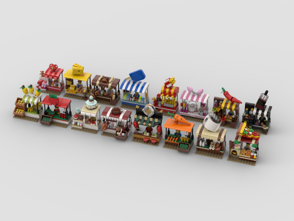 MOC - Market Stand Ultra pack | 16 MOCs