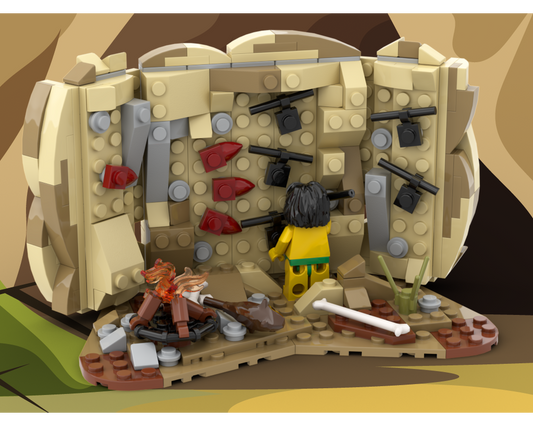 MOC - Caveman Wall Painting - How to build it